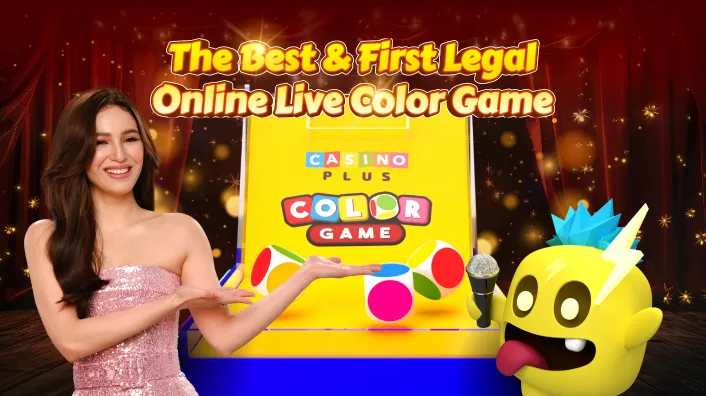 Live dealer presenting a casino game